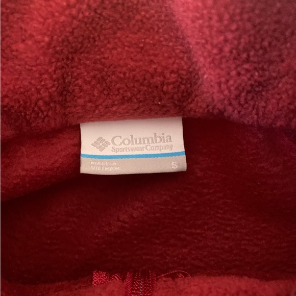 EUC Red Columbia Fleece Jacket - womens - Picture 4 of 5